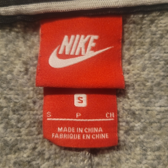 Nike Summit Knit Fleece Full Zip Jacket Heather Gray Black Women’s Size Small - Picture 6 of 8